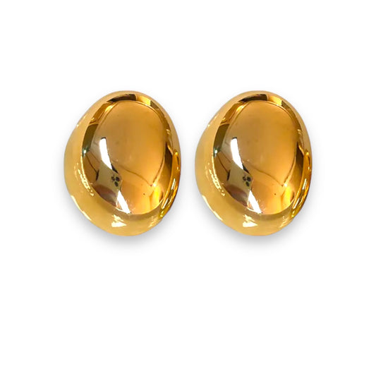 Golden chunky earrings