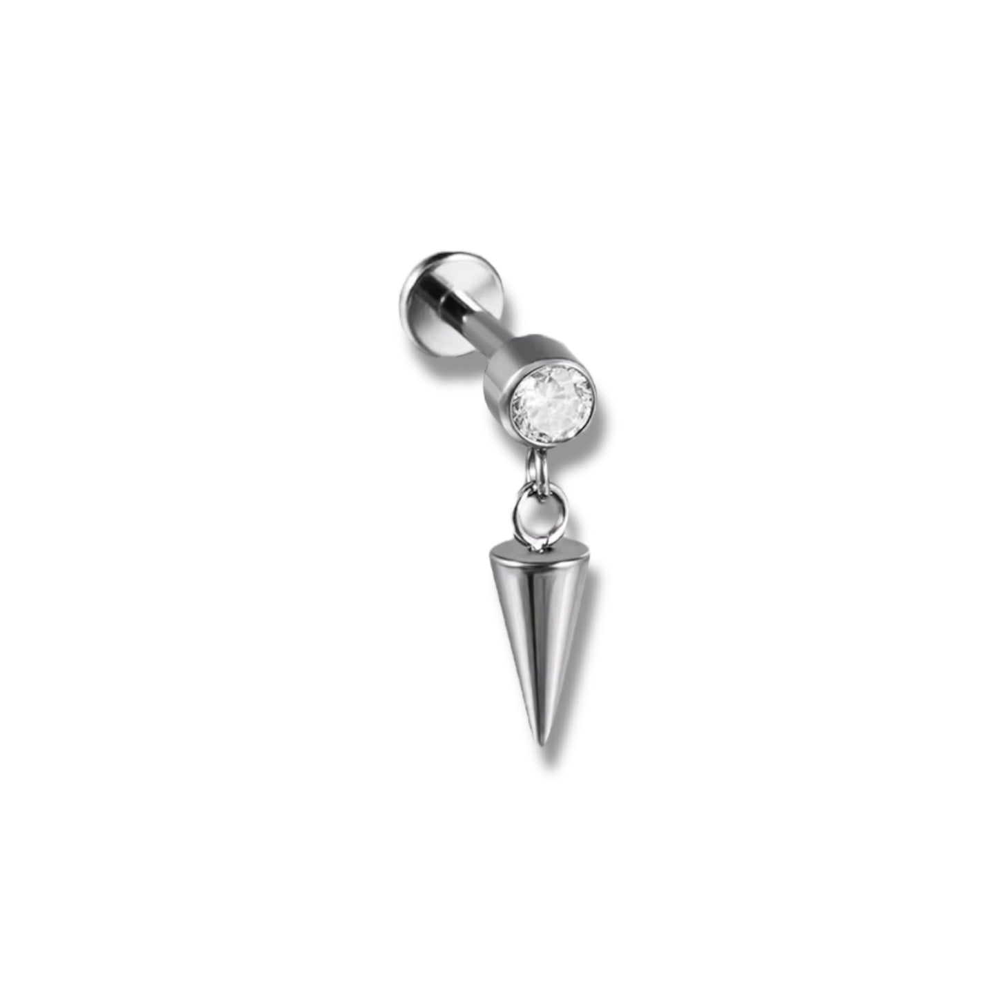 Piercing zirconia y pico colgante