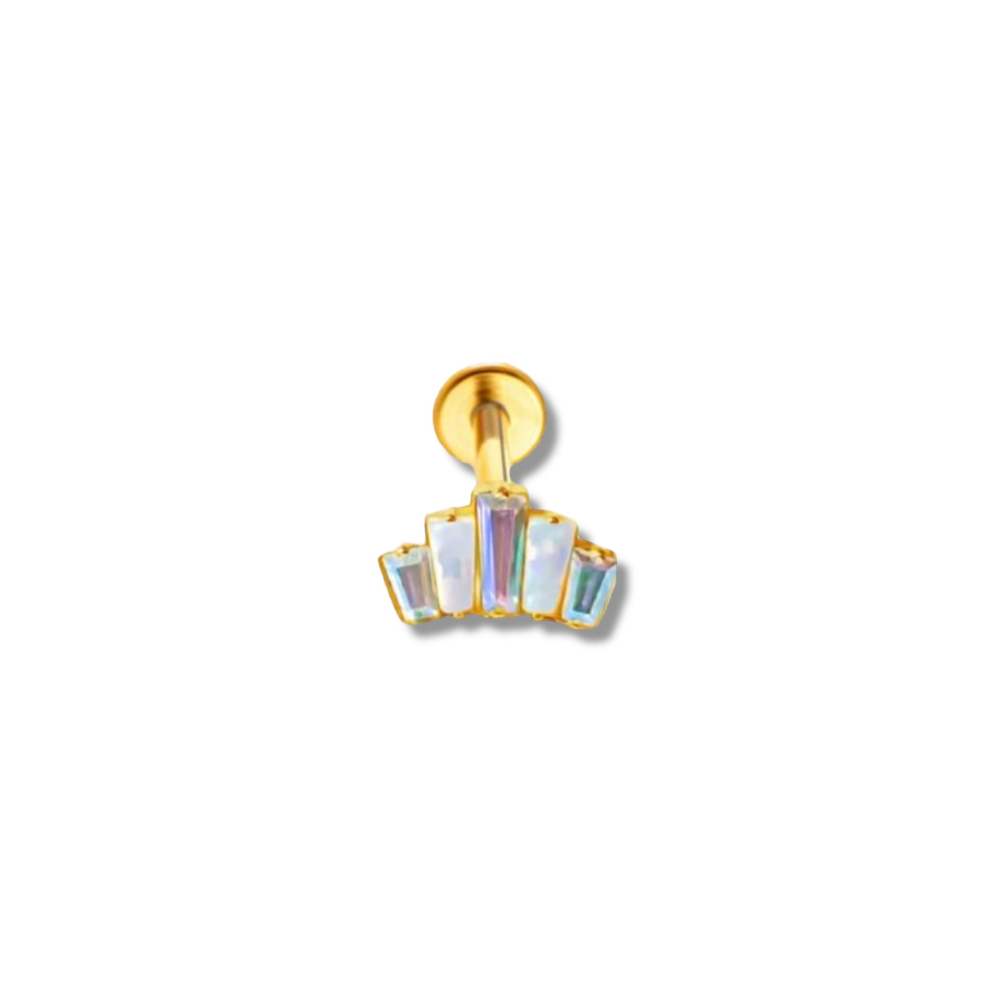 Piercing corona opalos titanio