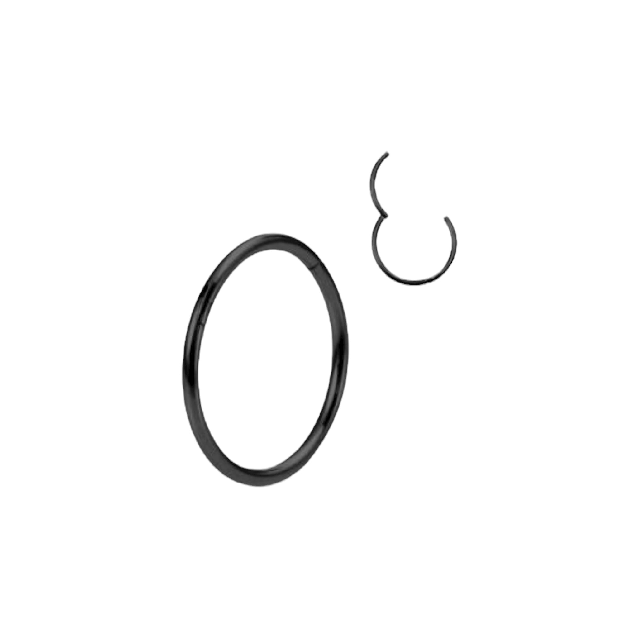 Argolla negra de titanio ( 8 y 10 mm)