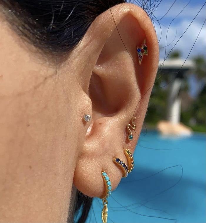 Piercings de viboras ojos de colores - Pia Pietrina