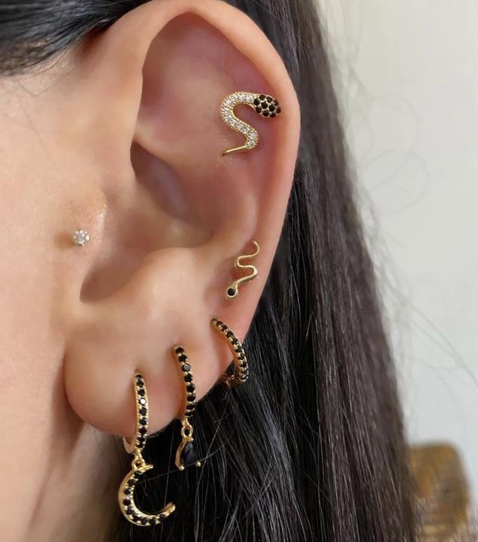 Piercings de viboras ojos de colores - Pia Pietrina