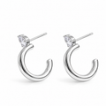 Silver Zendra hoops