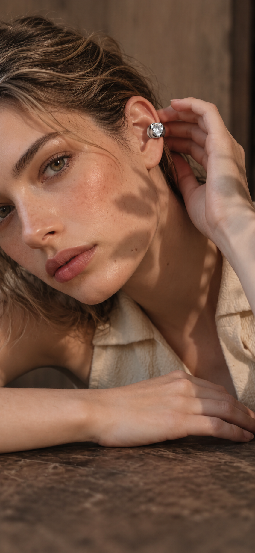 Silver Voru earcuff
