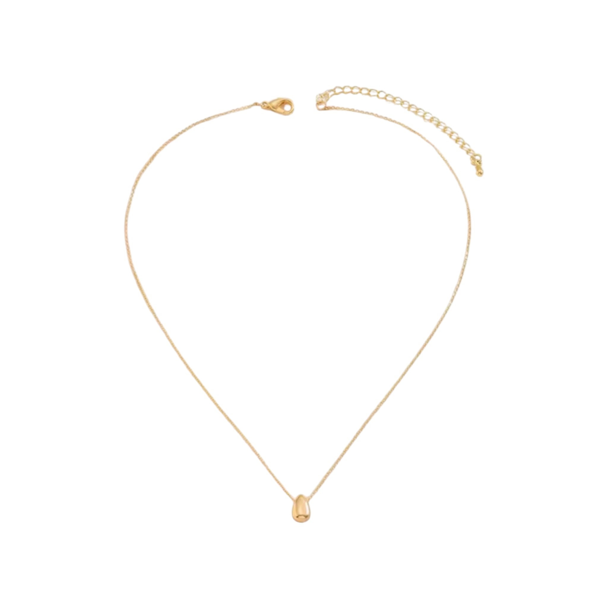 Gold drop necklace