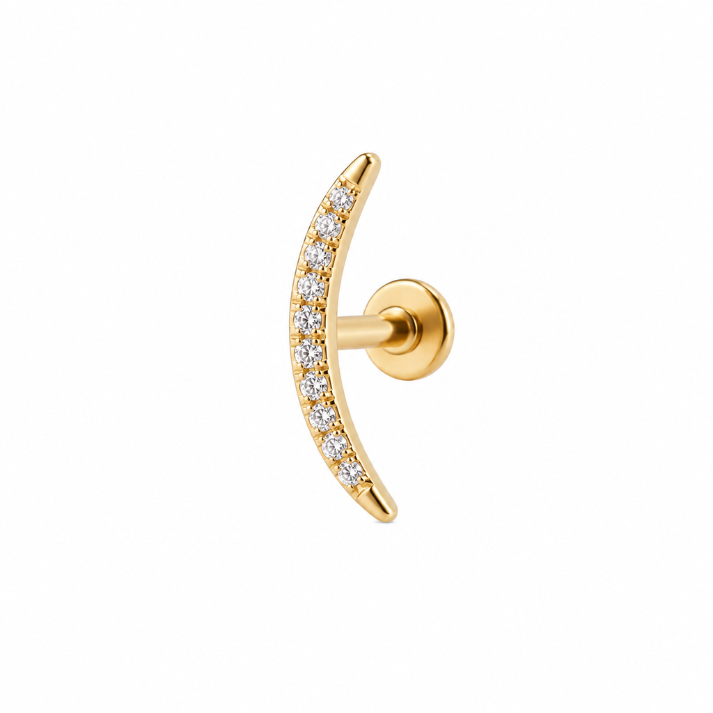 Piercing caminera larga titanio