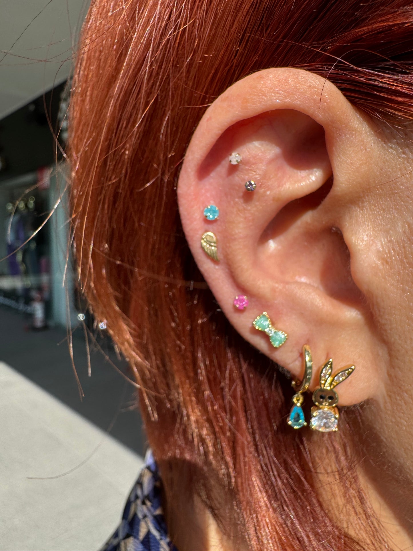 Piercing ala oro