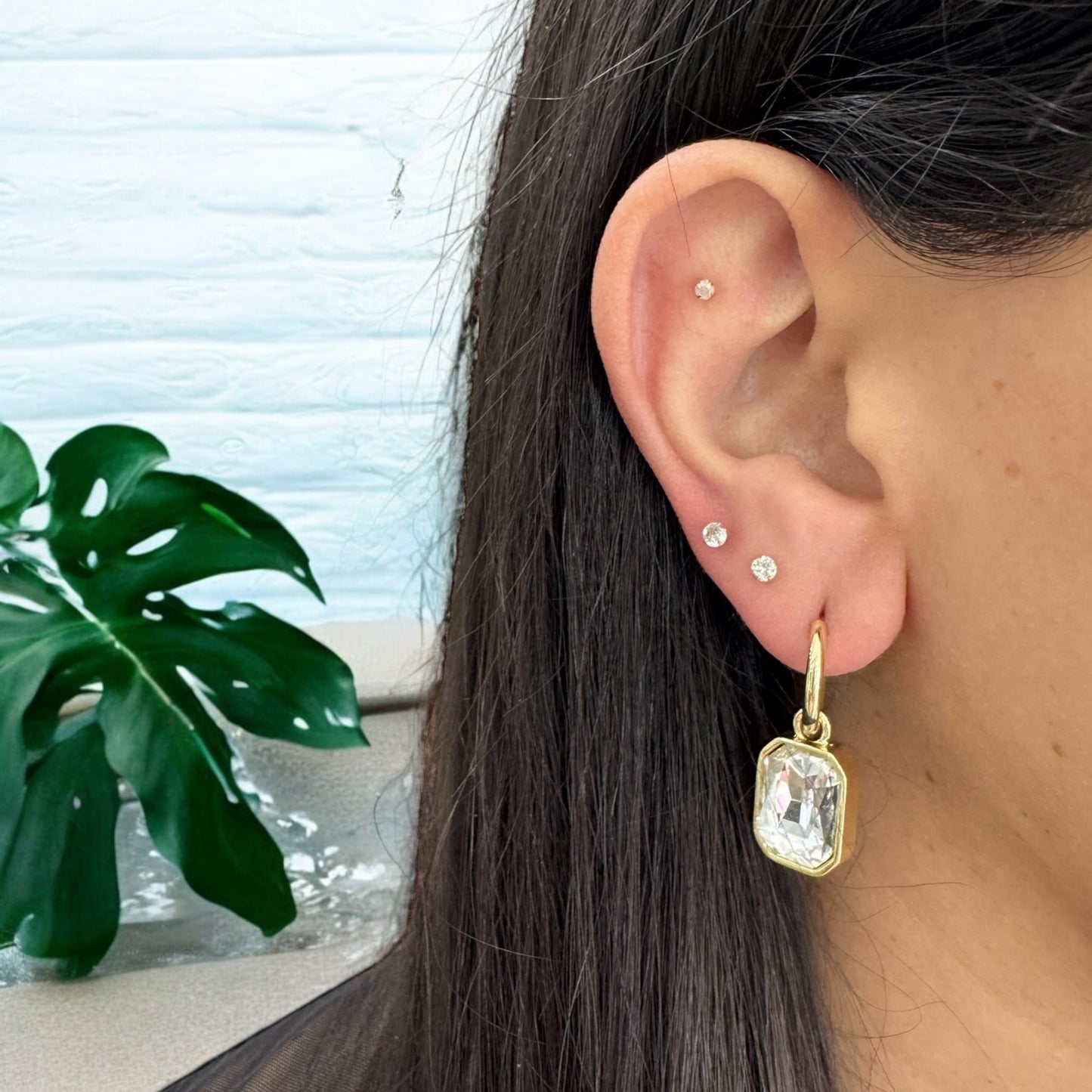 White Kavala hoops