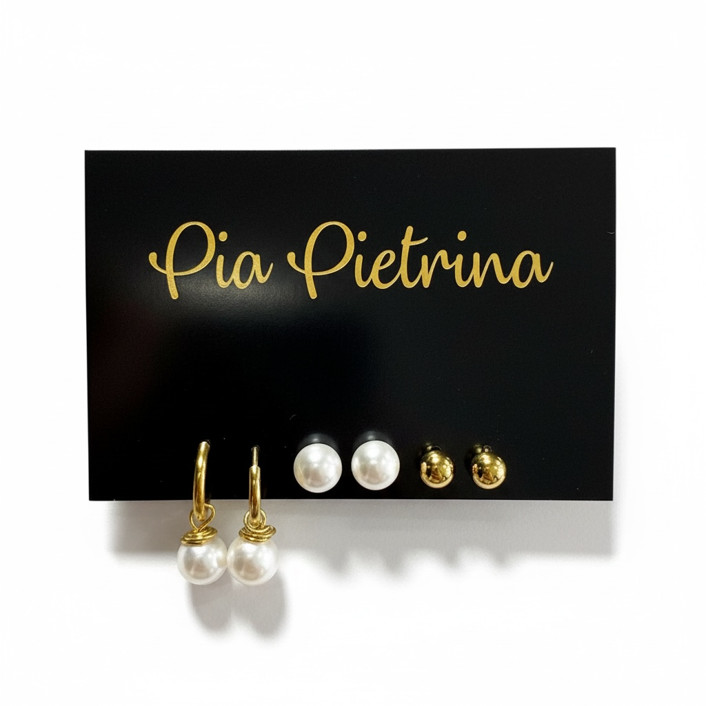 Gold and pearl set