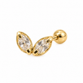 Piercing pétalo oro 10k
