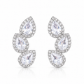 Triple oval studs