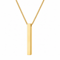 Collar barra dorada