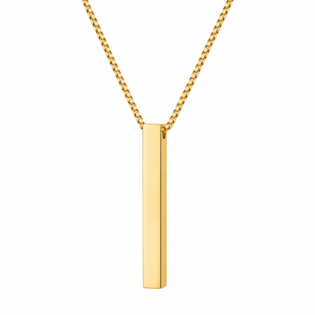 Collar barra dorada