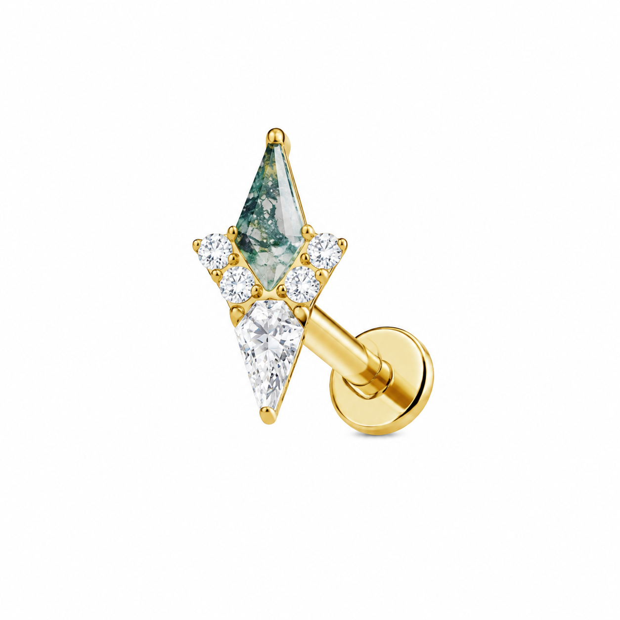 Piercing agata pico titanio