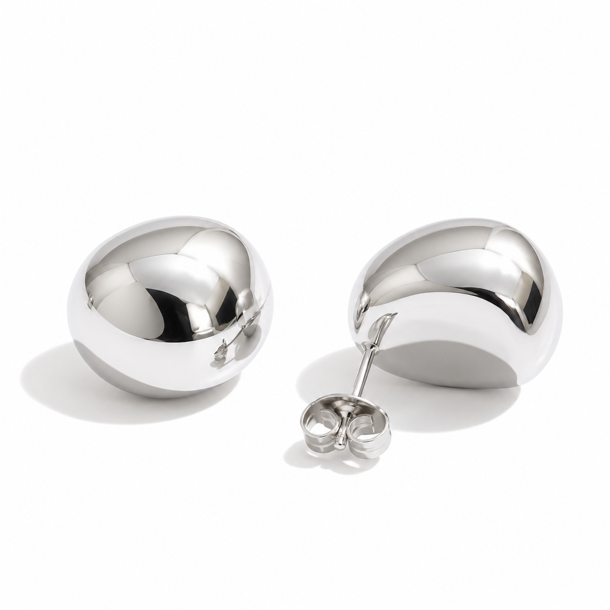 Silver chunky studs