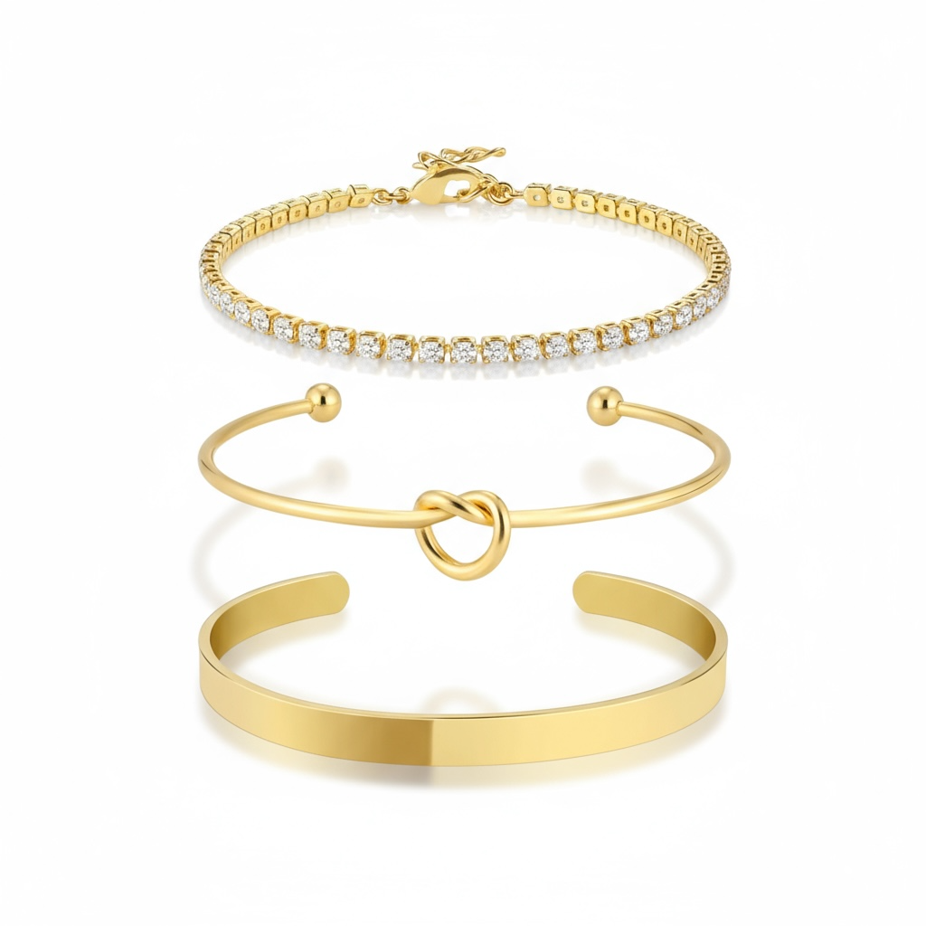 Golden P bracelets