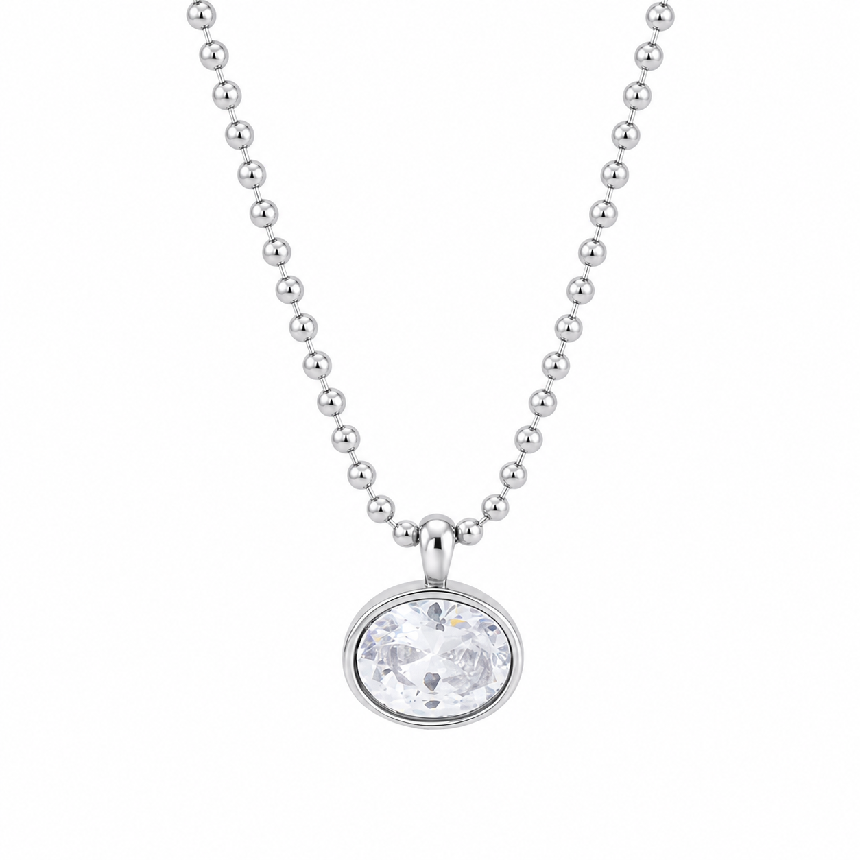 Silver Cubelles necklace