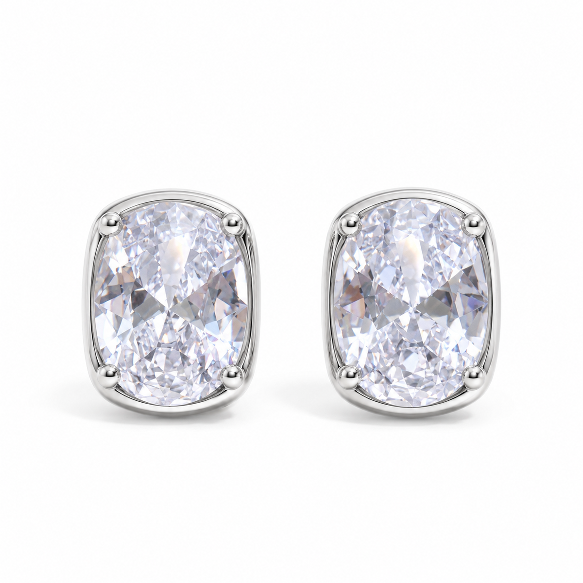 Silver Ximena studs