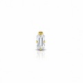 Piercing rectangulo blanco oro