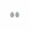 Studs zirconias plateados