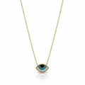 Turquoise evil eye necklace