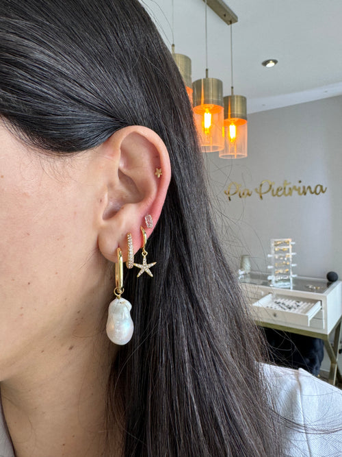 Aretes perlas barrocas