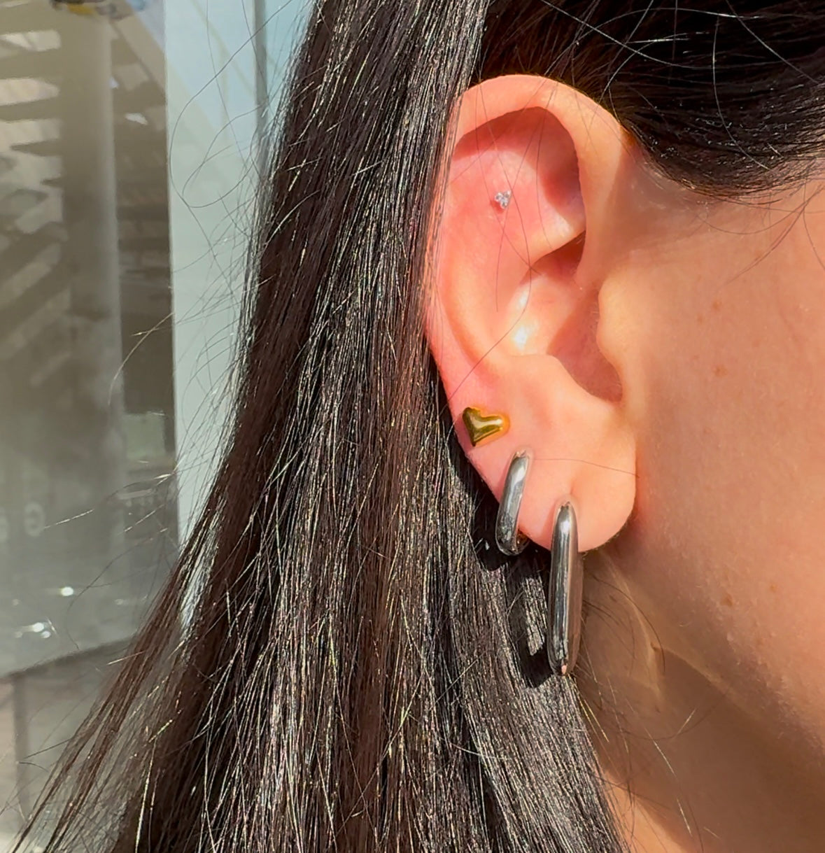 Silver erice studs