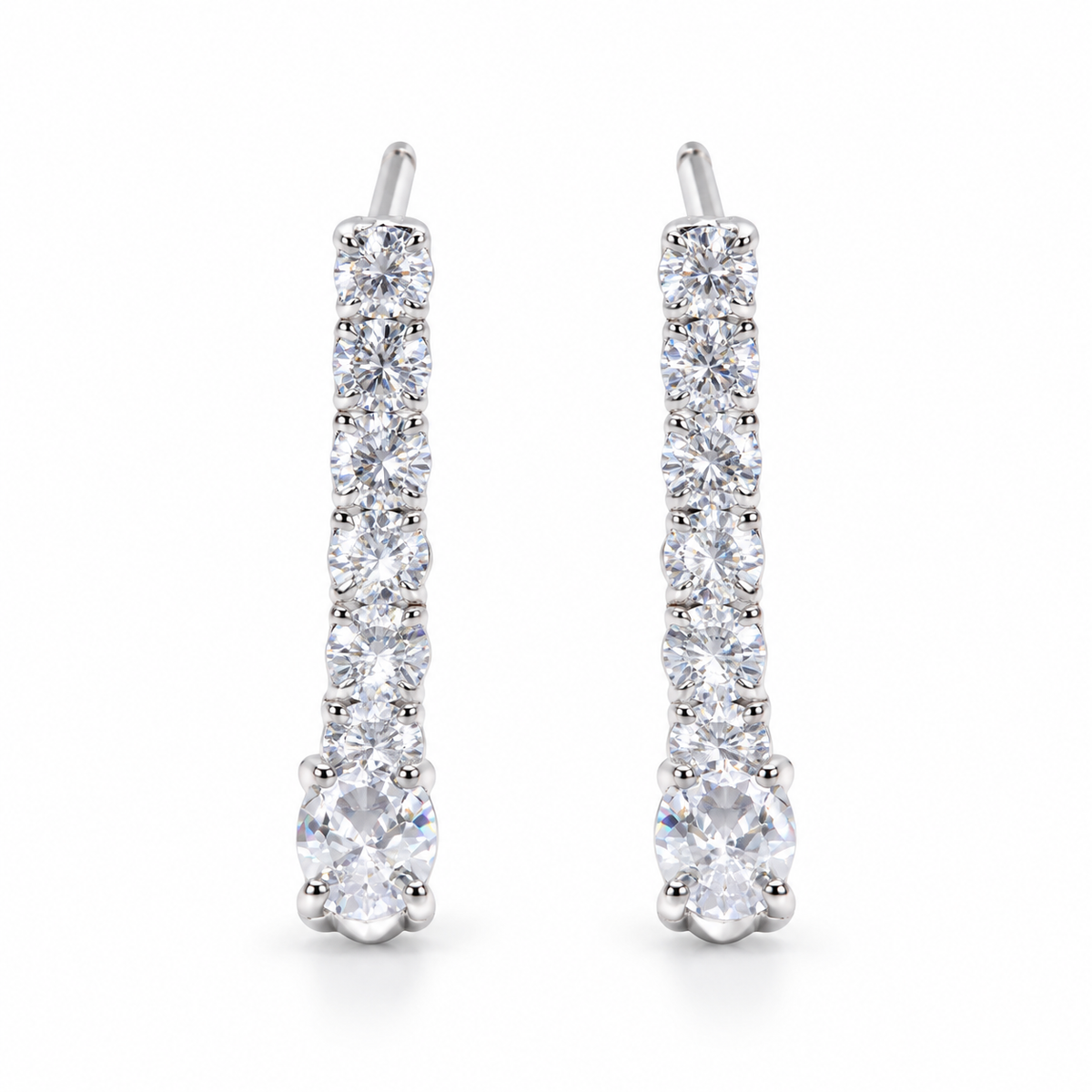 Silver Stela studs