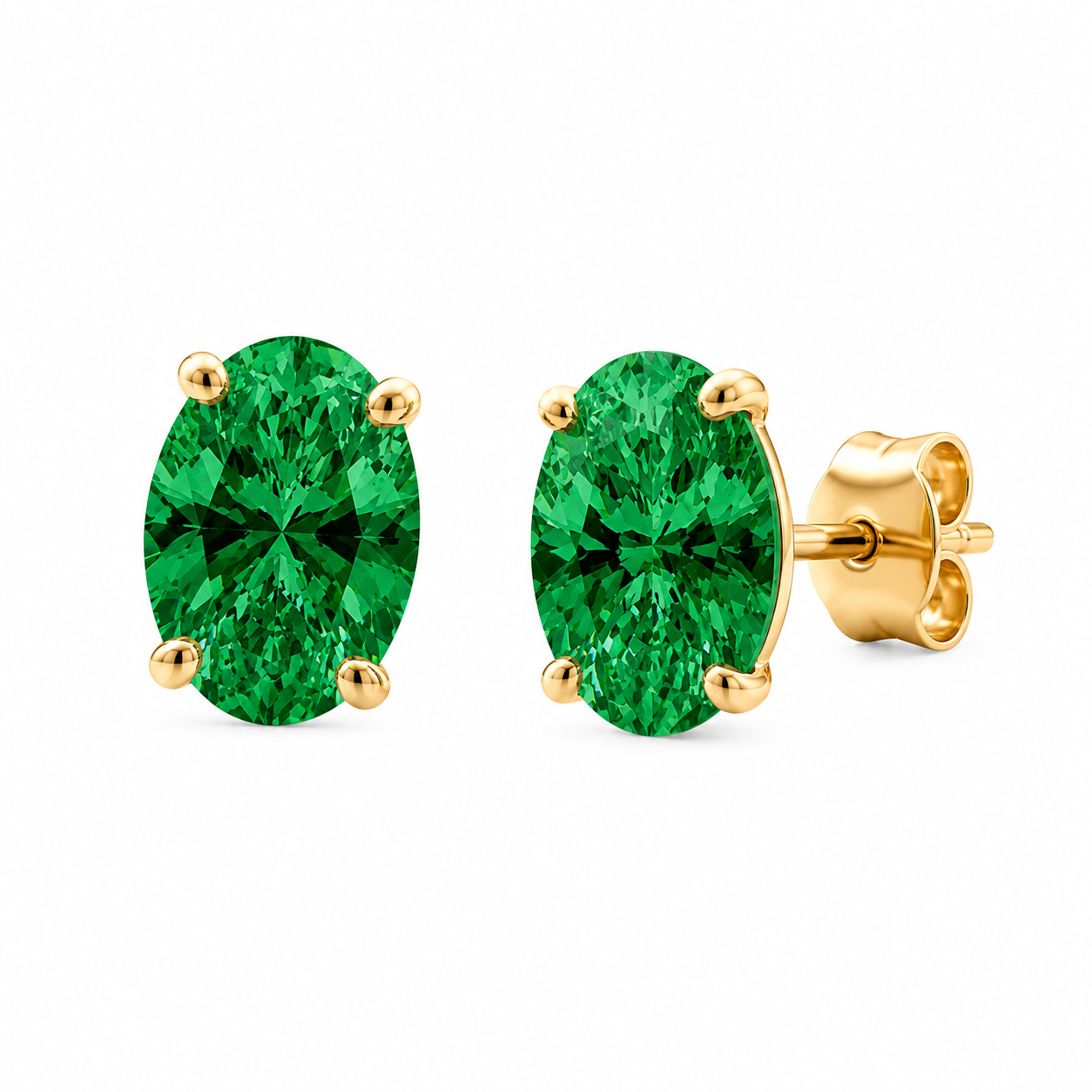 Green donna studs