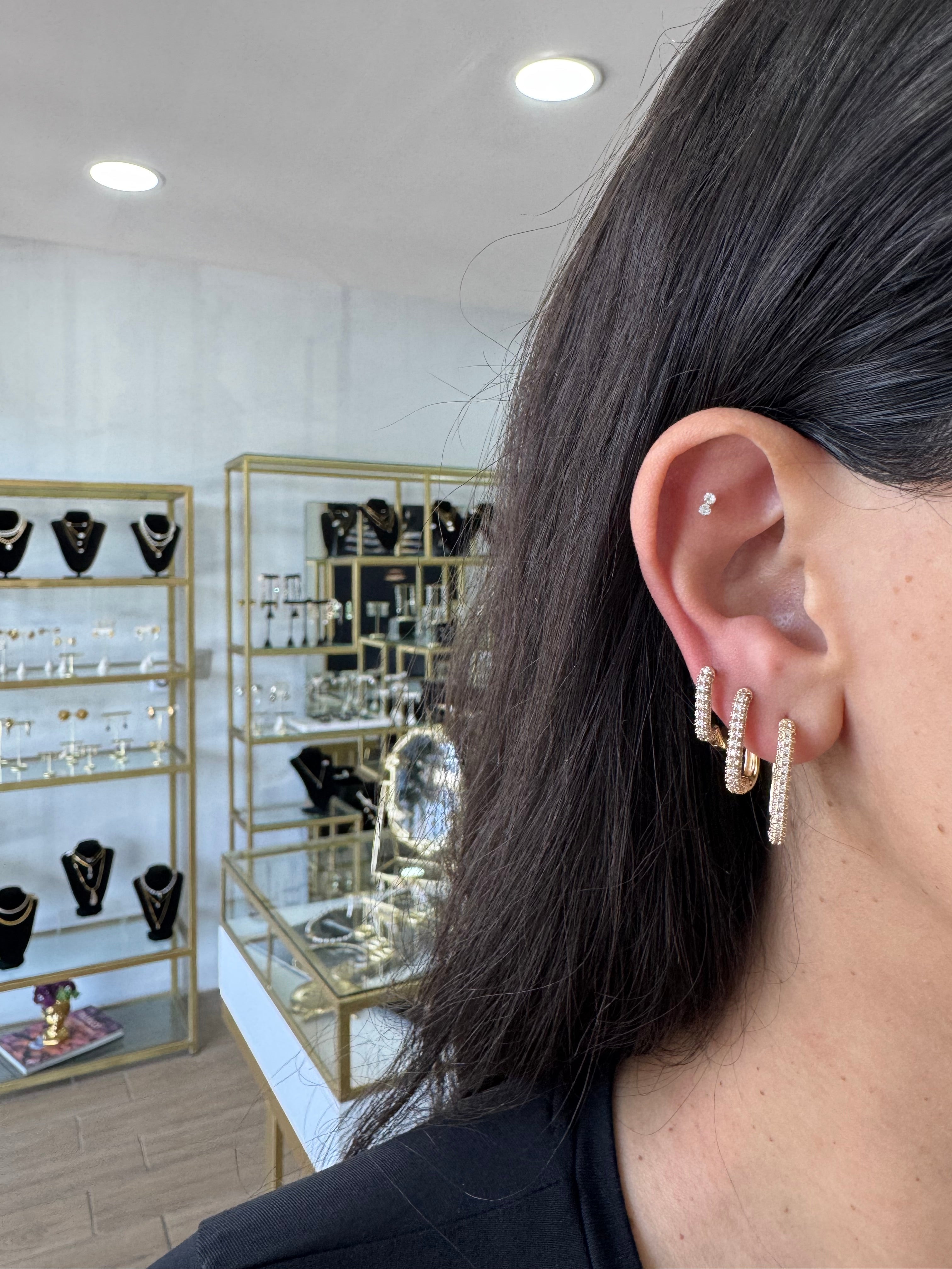 Medium rectangle hoops