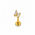 Piercing doble baguette titanio