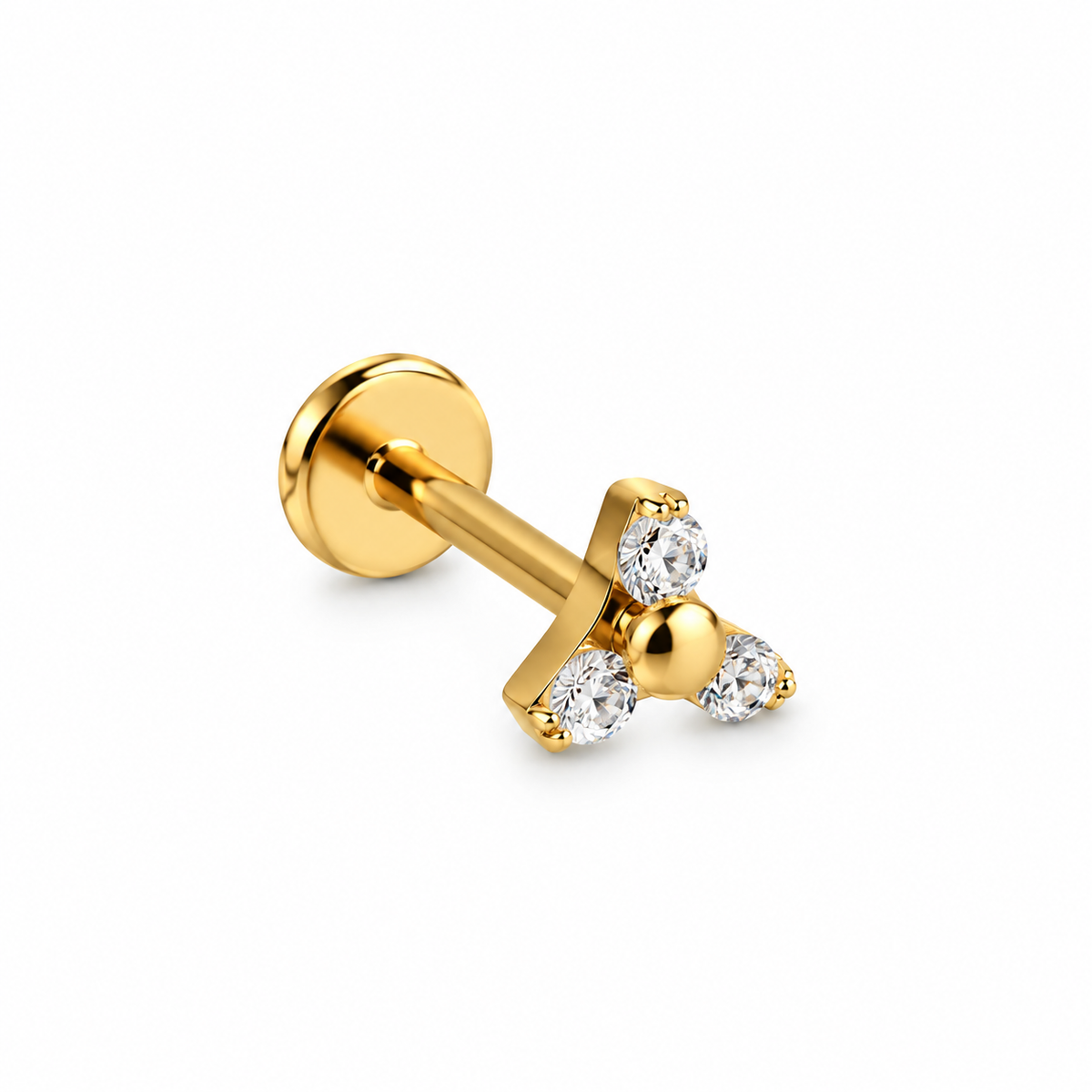 Piercing trébol titanio
