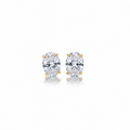 Studs básicos zirconia dorados