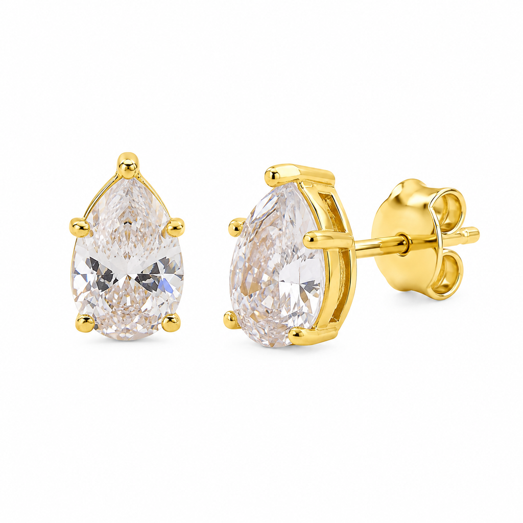Golden drops studs ( 2 tamaños)