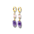 Aretes de amatistas