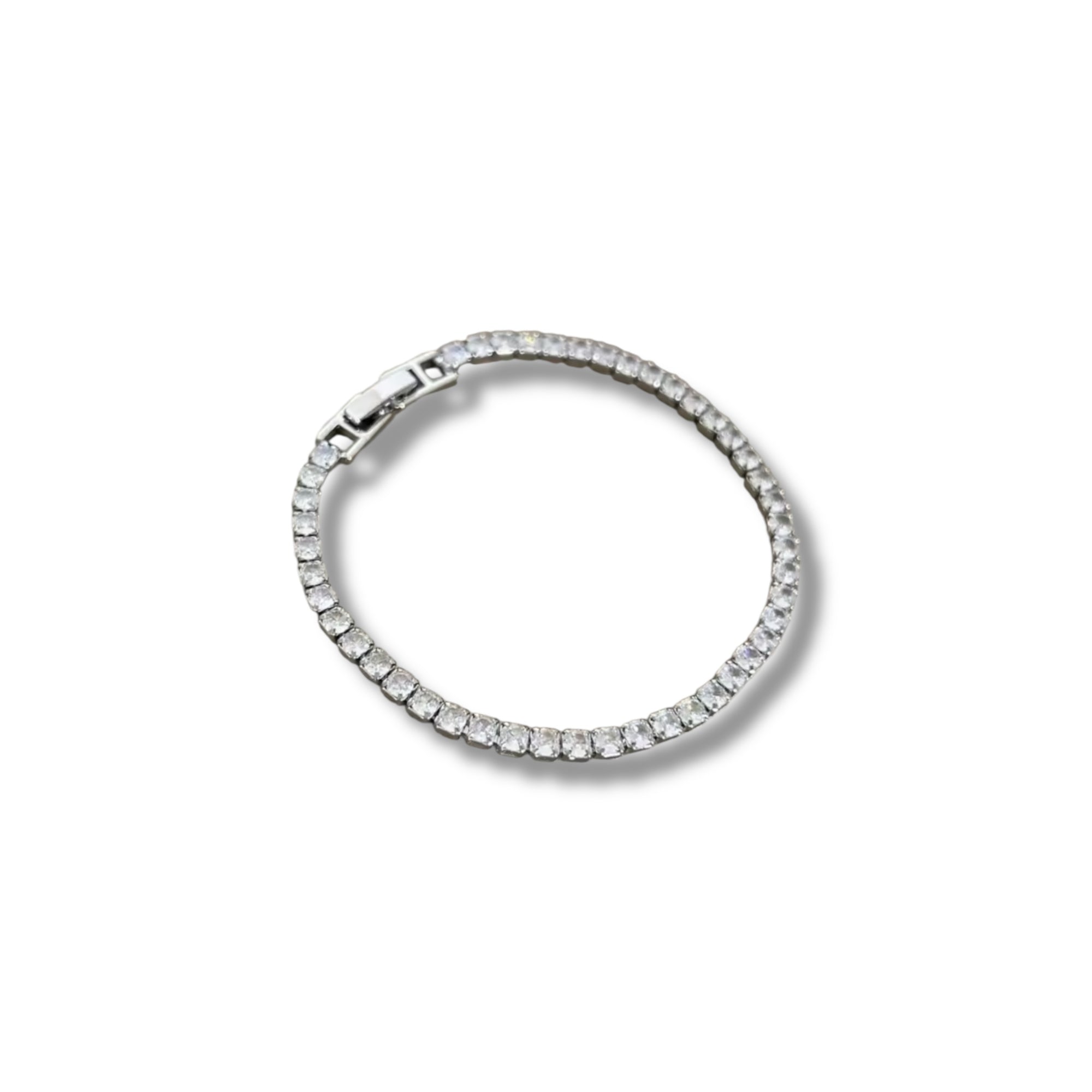 Silver tennis bracelet