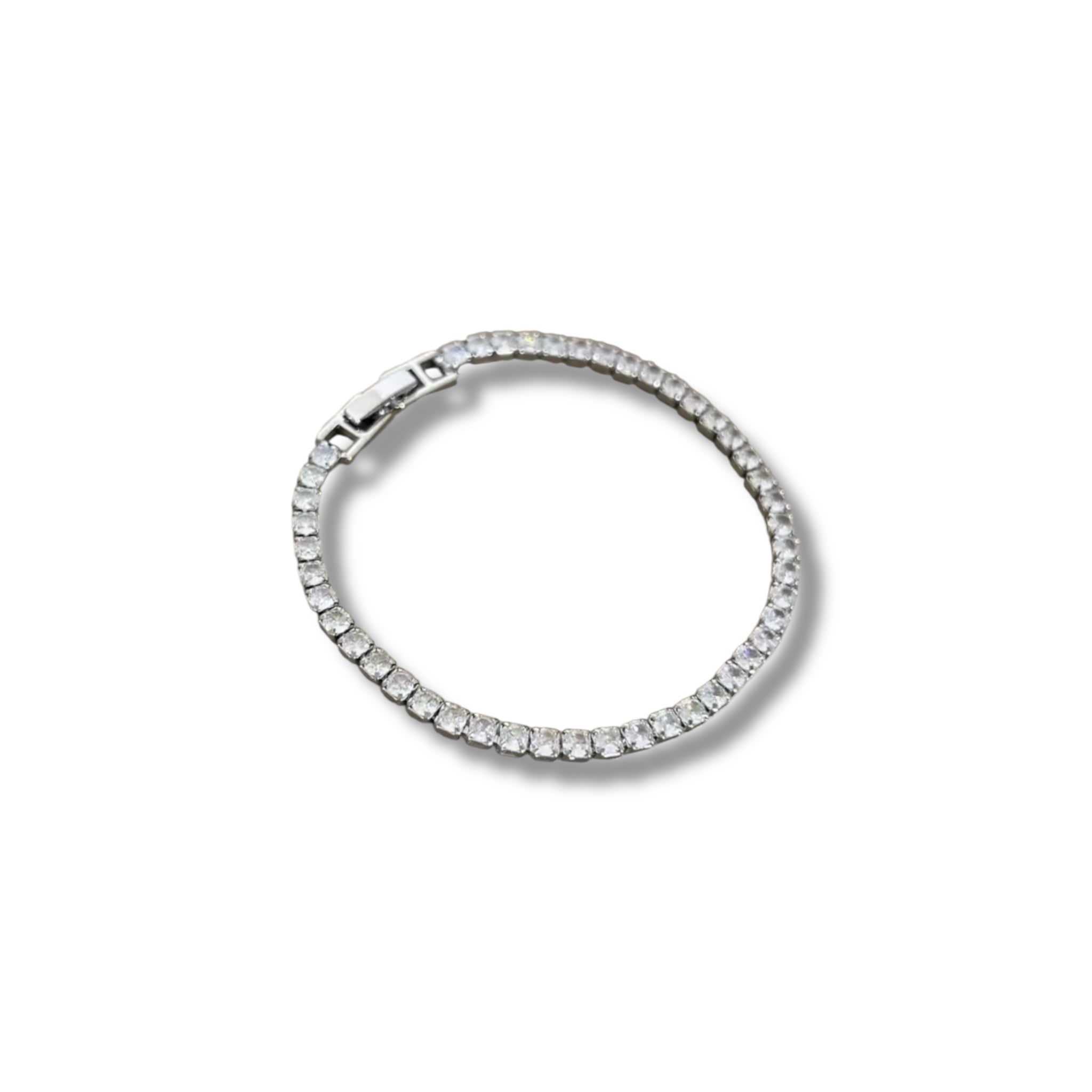 Silver tennis bracelet