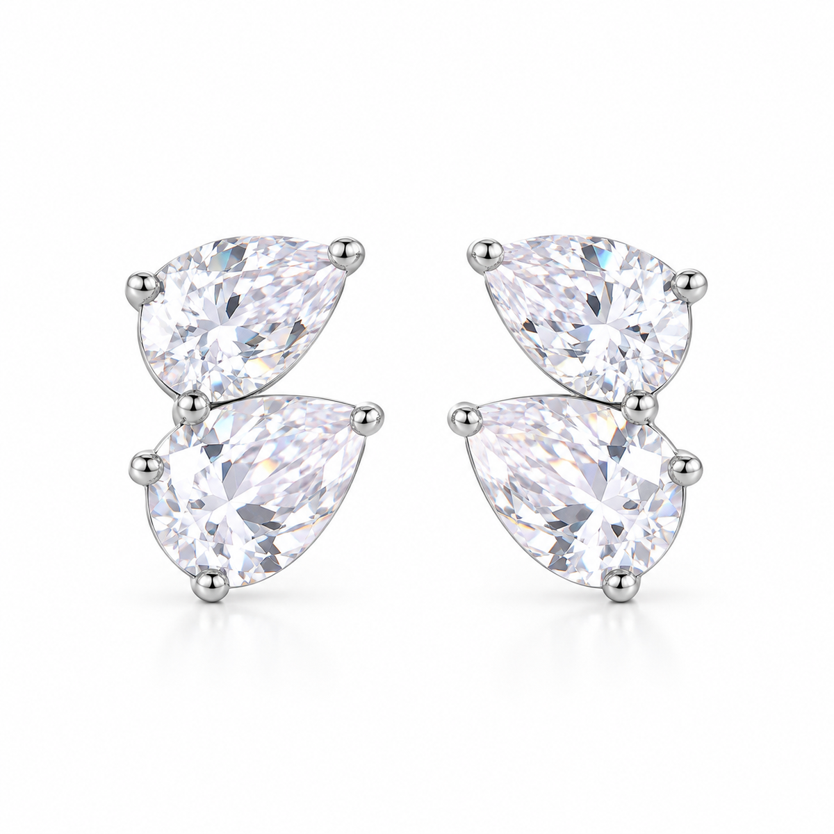 Silver Scilla studs