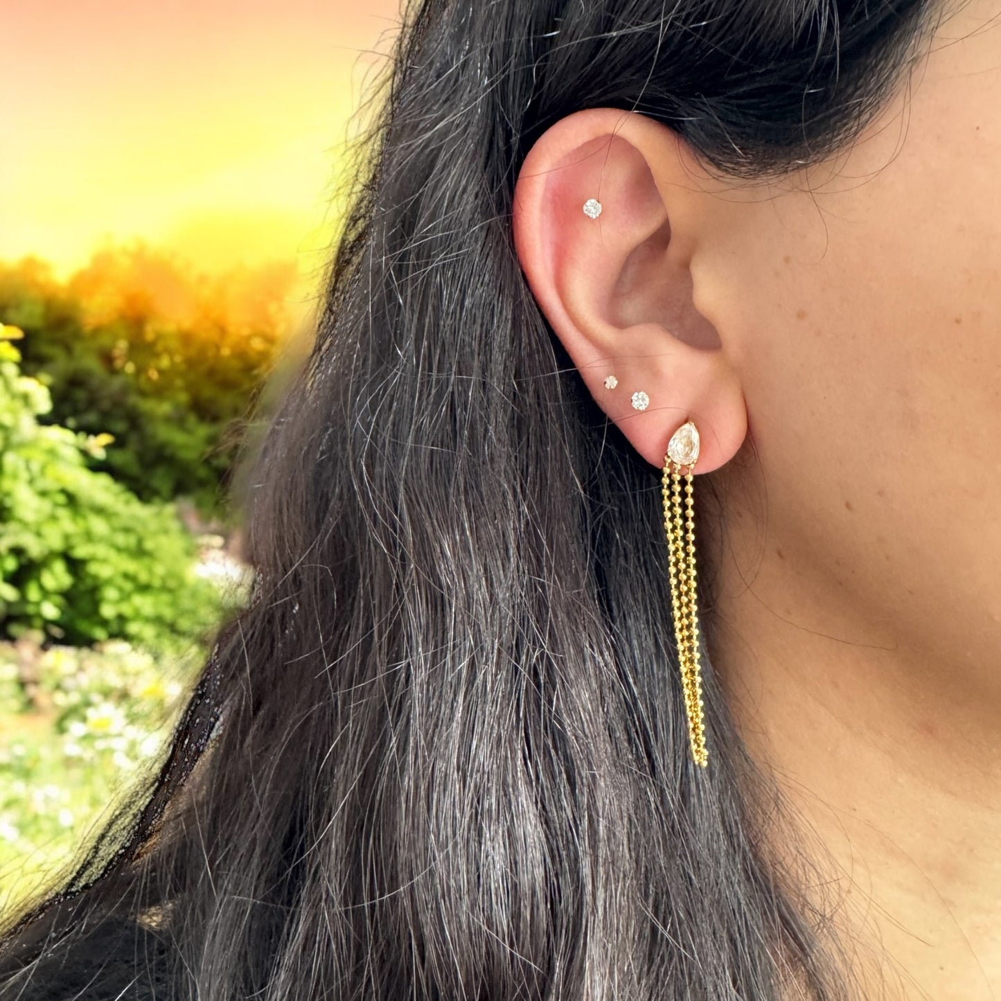 Green Lombardia earrings