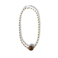 Collar de ágata y perla de río
