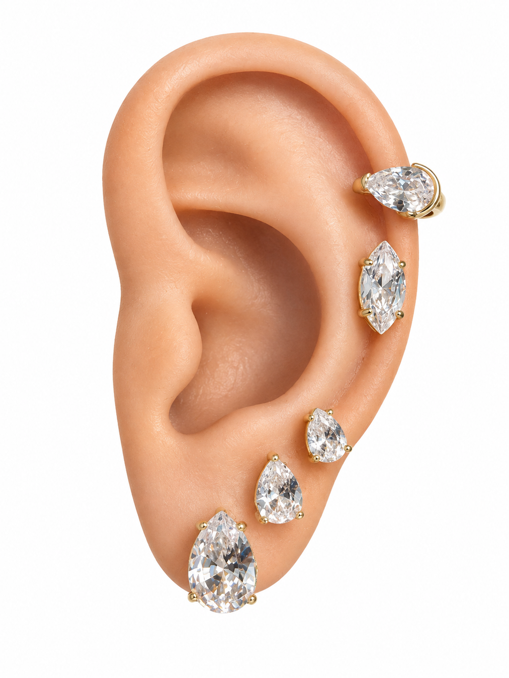 White pear hoops