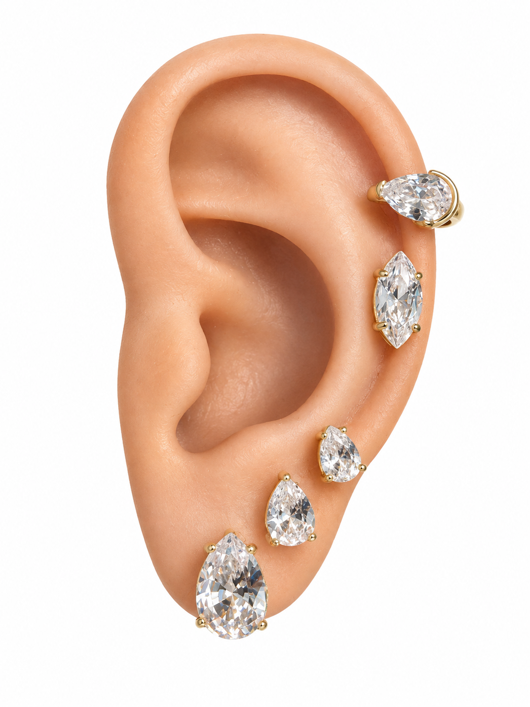 White pear hoops