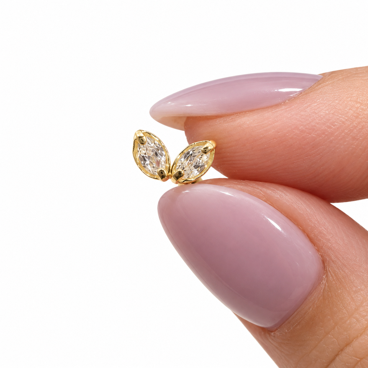 Piercing pétalo oro 10k