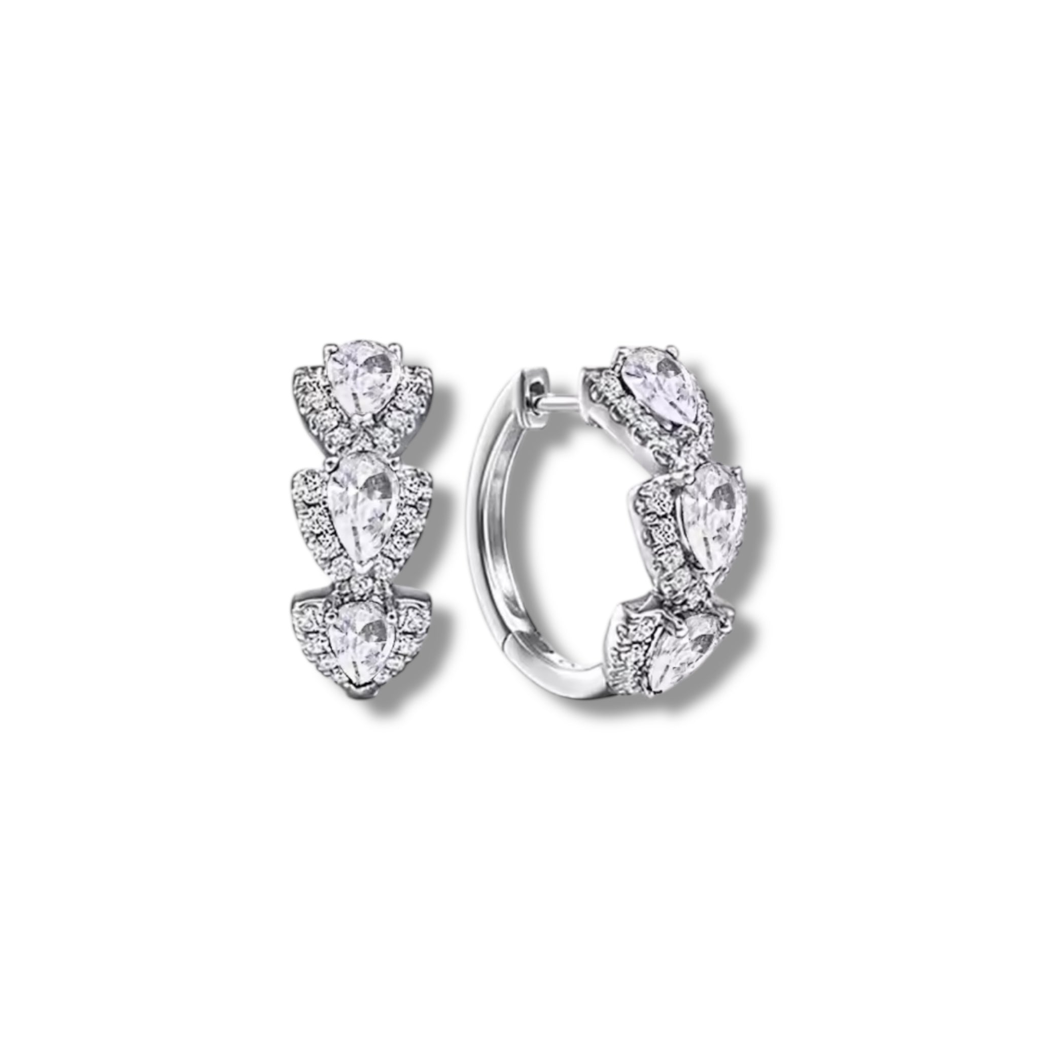 Silver Eugene hoops