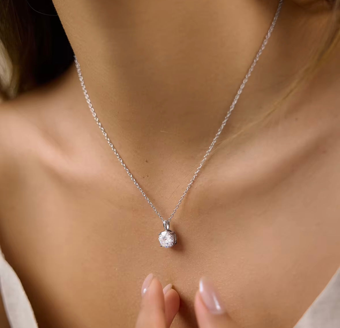 Silver Palamos necklace