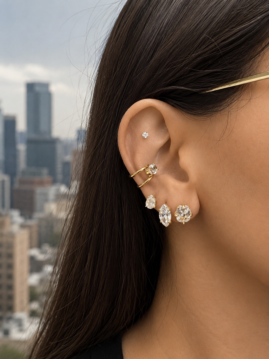 Donna blue studs
