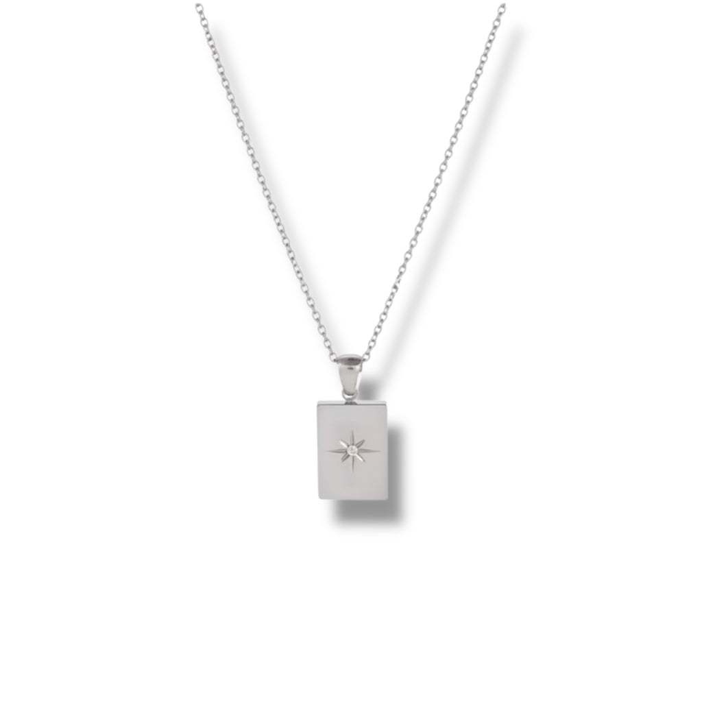Silver star necklace