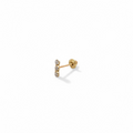 Piercing barrita pave oro 10k