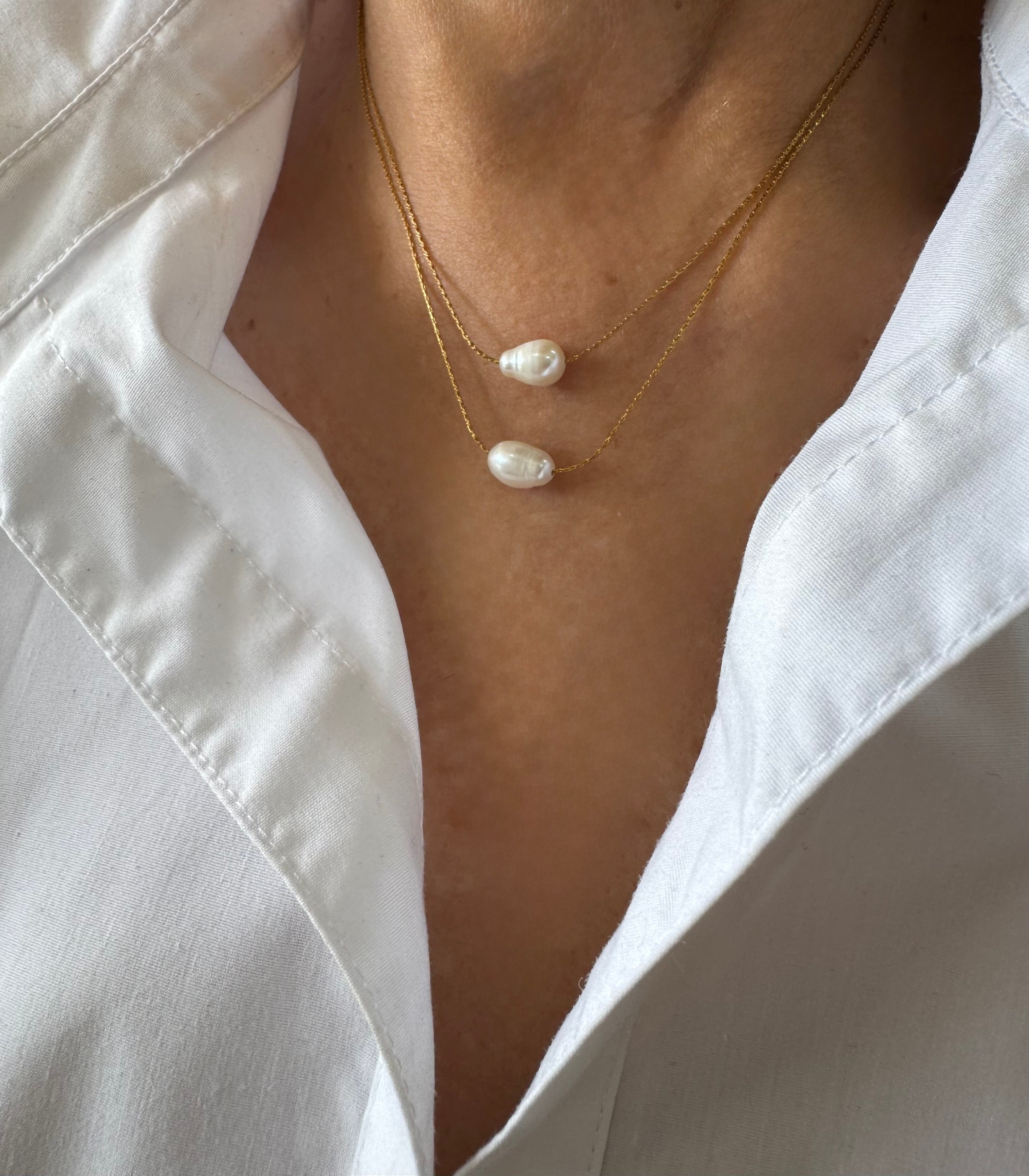 Double pearl chain