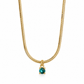 Collar circonia celeste